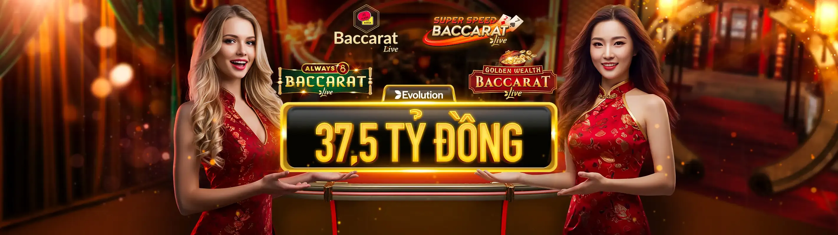 Bàn Baccarat sang trọng tại Wibet